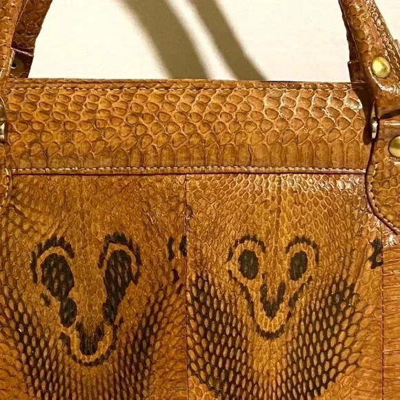 Handmade unisex  snakeskin leather briefcase - Picture 11 of 11